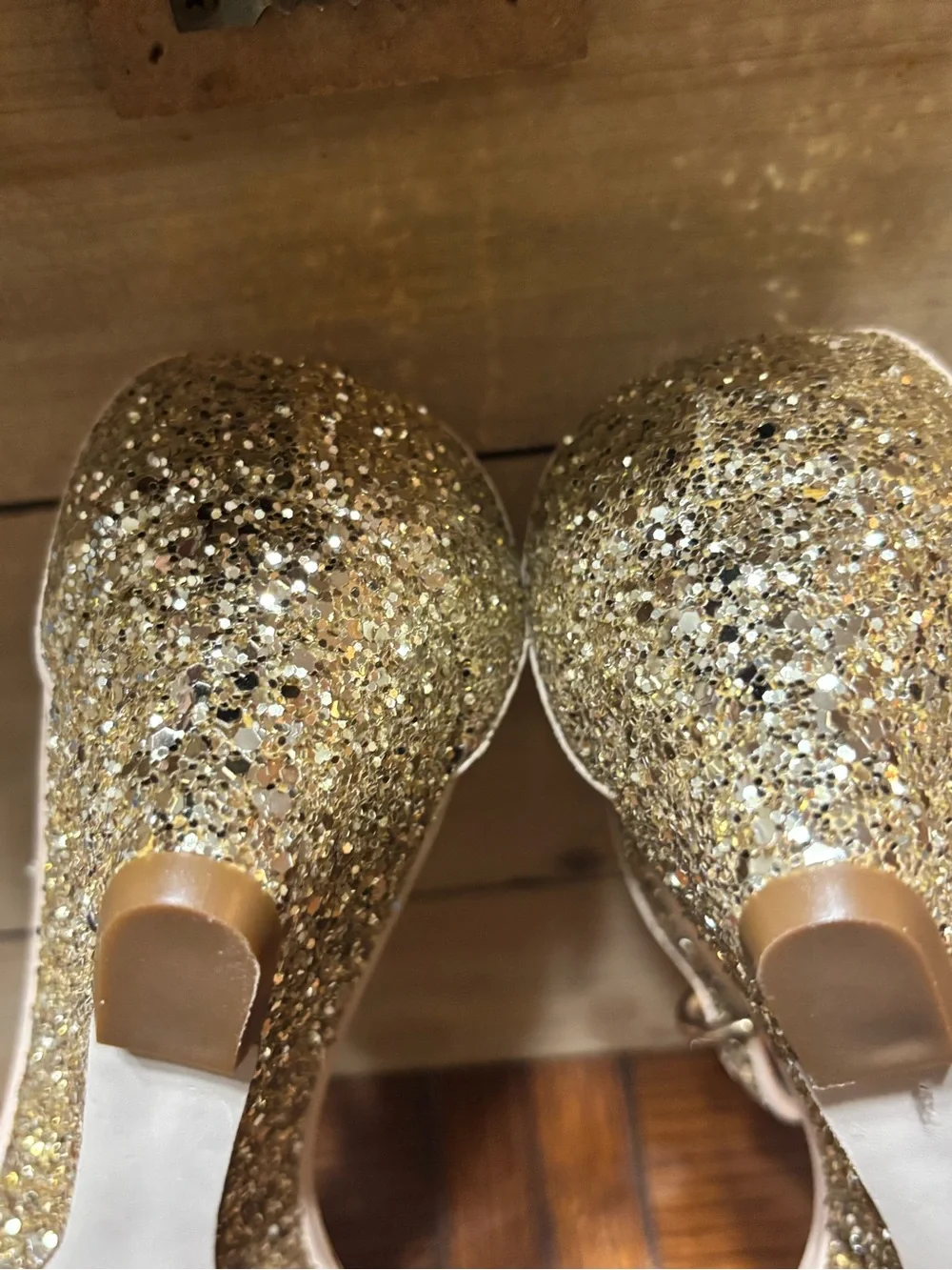 J. Crew sparkling gold